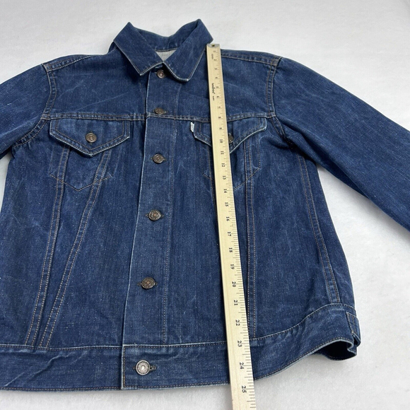 RARE Levi's White Tab 'Big E' Type 3 Vintage 60's/70's Denim Trucker Jean Jacket - Picture 4 of 15